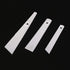 3 Pieces Different Size Glue Spreader Sticks Glue Applicator Adhesive Applicator Painting Scrapers for Handmade DIY PU-Leather Craft Tool, White...