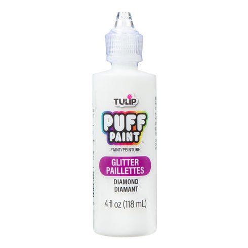 Tulip 16065 Dimensional Fabric Paint 4oz Glitter Diamond, 4 Fl Oz (Pack of 1) Packaging may vary...