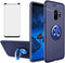 Asuwish Phone Case for Samsung Galaxy S9 with Tempered Glass Screen Protector Cover and Ring Holder Kickstand Cell Accessories Soft TPU Slim Silic...