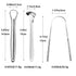 Tongue Scraper, Stainless Steel Tongue Cleaner with Metal Storage Case, Tongue Cleaner for Fresh Breath and Oral Hygiene 3 Pack...