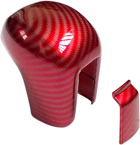 Carbon Fiber ABS Gear Shift Knob Cover Trim Fit for 10th Gen Civic Automatic Transmission Honda Civic Sedan 2016 2017 2018 2019 2020 2021(Red)...