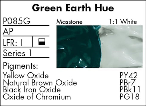 Grumbacher Pre-Tested Oil Paint, 37ml/1.25 Ounce, Green Earth (Terre Verte) (P085G)...