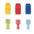 60Pcs 30Pairs T Tap Wire Connectors, 22-10 AWG Quick Splice Electrical Wire Terminals, Insulated Male Quick Disconnect Spade Terminals Assortment ...