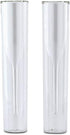 Contemporary Double-walled Glass Champagne Flutes...