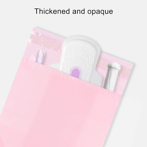 Personal Disposal Bags, Set of 100 Sanitary Napkin Disposal Bags, Hide Personal Items, Self Sealing Bag to Seal Smell, Beautiful Light Pink Color,...
