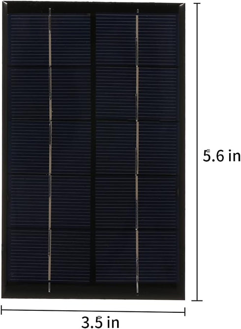 Portable Solar Charger with USB Port 2W/5V Mini Solar Panel Monocrystalline Silicon Compact Solar Panel Phone Cellphone Power Bank Charger for Cam...