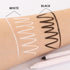 2 Pcs Black + White Eyeliner Pencil, Professional Mechanical Eyeliner Pencil, Eye Brightener, Color Stay Eye Makeup with Built-in Sharpener, Water...