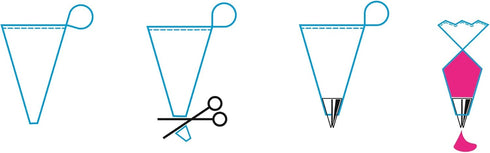 Ateco Poly-Cotton, Pack of 1 Cake Decorating Bag, 15.75-Inch, White...