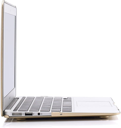 RUBAN Case Compatible with MacBook Air 11 Inch Release (A1370/A1465), Plastic Hard Case Cover for MacBook Air 11 Inch, Gold...