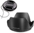 55mm Tulip Flower Lens Hood & Lens Cap Compatible for Nikon D5600 D3500 D7500 Camera kit AF-P DX 18-55mm f/3.5-5.6G VR...