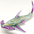 Hammer Shark Figurines Animals Hand Blown Glass Art Collectible Gift Home Decorate 4", Green Yellow...