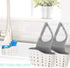 EC ELEGANTCHARM Kitchen Sink Caddy Sponge Holder Silicone Plastic Soap Holder Hanging Ajustable Strap Faucet Caddy with Drain Holes for Drying...