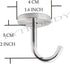 Stainless Steel Screws Mount Ceiling Hooks, Coat Hanger (2 INCH, 4 Pack)...