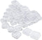 lyfLux 50 Packs Small Clear Plastic Storage Containers, Mixed Empty Mini, Case with Lids for Small Items and Other Craft Projects (1.37 x 1.37 x 0...