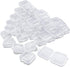 lyfLux 50 Packs Small Clear Plastic Storage Containers, Mixed Empty Mini, Case with Lids for Small Items and Other Craft Projects (1.37 x 1.37 x 0...