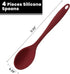 GEEKHOM Silicone Cooking Spoons, 4 Pieces 11" Heat Resistant Silicone Kitchen Utensils Set Large Serving Stirring Spoons for Non Stick Cooking, Mi...