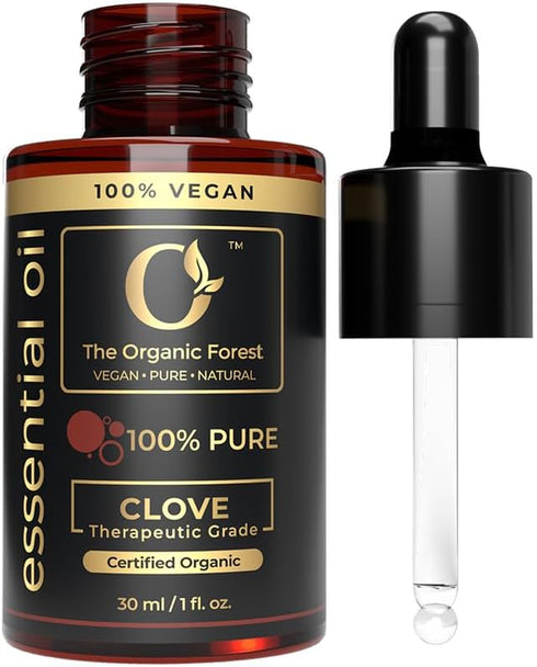 100% Pure & Natural Clove Oil for Hair Care, Oral Care, Aromatherapy and Resistant Support | Strong, Spicy Aroma | Clove Essential Oil Diffuser...