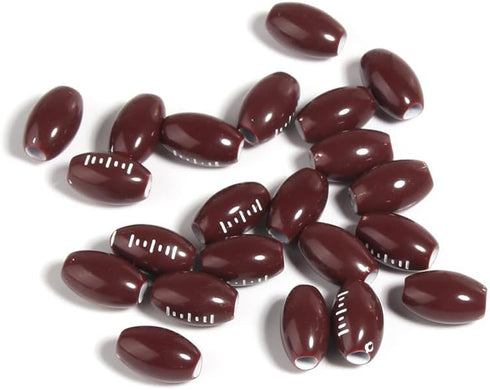 100 Pcs Football Beads 12mm Sports Pony Beads...