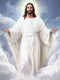 pigpigboss Cloud Jesus Diamond Painting Kit, 5D Full Round Drill Sky Jesus Diamond Art, Religious God Paint with Diamonds for Holiday Blessing Adu...