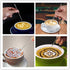 38 Cookie Stencils + Latte Art Pen, Cake Decoration Templates for Coffee, Cappuccino & More...