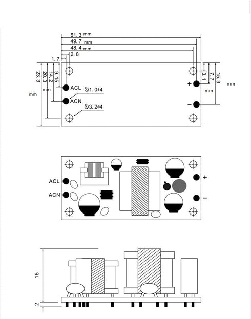 NOYITO AC to DC Precision Buck Power Supply Module AC 120V 100V-264V to 9V 500mA Isolated Step-Down DC Module (9V 500mA)...