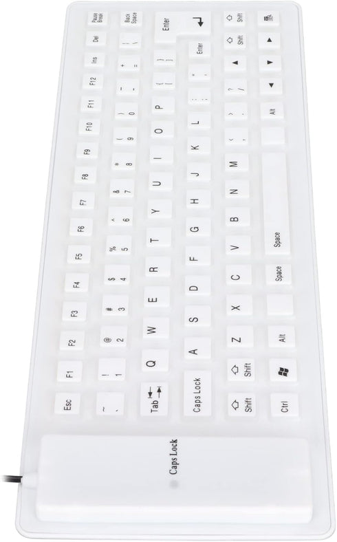 Roll-up Silicone Keyboard, Fully Sealed Silent Soft Keyboard Lightweight Portable USB Wired Keyboard 85 Keys Foldable Waterproof Flexible Keyboard...