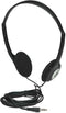 Manhattan On-Ear Wired Stereo Headphone - Long 6ft Cable, Single 3.5mm Plug, Lightweight, Adjustable Headband–for Walkman, CD Player, Computer -17...