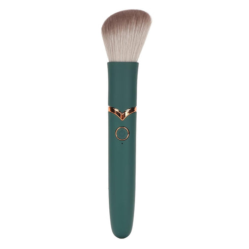 Electric Makeup Brush, USB Rechargeable Electric Cosmetic Brush 10 Gears Soft Hair Electric Beauty Brush for Blending Green...