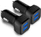 Car Charger 2 Pack, 24W Dual USB Car Charger - Black, SmartUSB Port Car Adapter Compatible iPhone 13/12/11/XR/Xs, iPad Pro/Air 2/Mini, LG, Pixel, ...