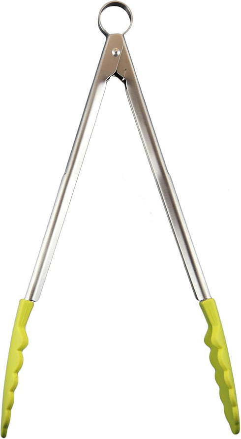 CUISIPRO Silicone Locking Tongs, green...