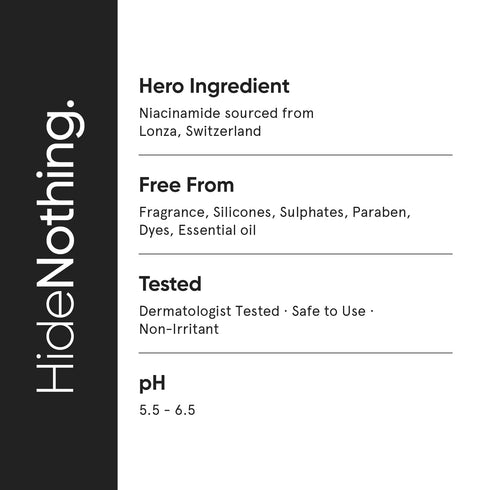Minimalist 5% Niacinamide Face Serum for Clear Glowing Skin | With 1% Hyaluronic Acid for Hydration | Pore Minimizer for Face | Clears Acne Marks ...
