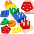 Montessori Toys for 1+ Year Old - Sorting and Stacking Educational Wooden Shape Sorter Toy - Preschool Learning Toys for Toddlers 1-3 -Year-Old - ...
