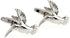 Hummingbird Pair Cufflinks in a Presentation Gift Box & Polishing Cloth...