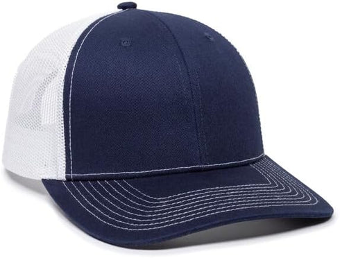 Outdoor Cap Men's Standard mesh Back Ballcap, Navy/White...