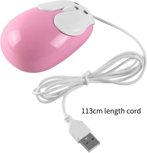 Cute Wired Mouse, Small Rabbit Shape USB Wired Mouse 1600 DPI Optical Mice Computer Mouse, Portable Corded Mice for Travel, Office, Home, Laptop, ...