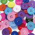 AKOAK 50 Pcs/Set 20mm DIY Button Colorful Candy Color Four-Eye Children's Clothing Buckle Work Clothes Button (Yellow)...