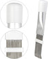 2-in-1 Air Conditioner Cleaning Tool: 2 Pieces - Condenser Fin Cleaning Brush & Stainless Steel Fin Comb - Nylon Bristles - White...