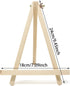 Honbay 2PCS Adjustable Mini Wood Easels Small Wooden Painting Easel Stand Triangle Tabletop Canvas Holder for Cards Phone Artist Photos or Paintin...