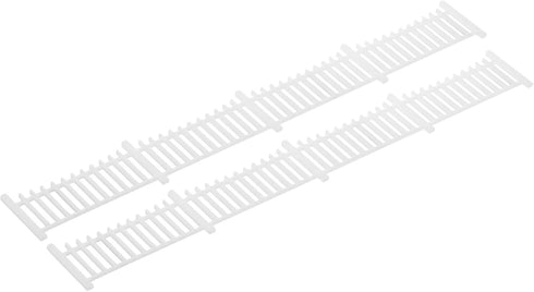 MECCANIXITY 2pcs 7.87 Inch Miniature Garden Fence, Mini Ornament Wood Picket Fence Decorative for Dollhouse Home DIY, 0.08" White Simple Style...