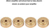 Aluminum Alloy Anti Vibration Amplifier Feet, 4PCS Speakers Stand Feet Shock Absorber Amplifier Pads Feet (20 * 8mm)(Gold)...