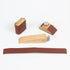 3Pcs Wooden Sandpaper Block Set, Square Bevel Wedge Hand Sanding Block, Handmade Leather Edge Grinding Polishing Tool for DIY Leather Craft Access...