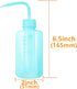 2pcs 150ml 5Oz Wash Bottle Blue Narrow Mouth Squeeze Bottle Medical Lab Plastic Safety Squeeze Bottle No Spill Bend Mouth Watering Cans...
