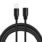 Black Lightning Extension Cable with 3.3 Feet/1 Meter Long,Male to Female Extender Dock Cable Adapter Pass Audio Video Music Data and Power Charge...