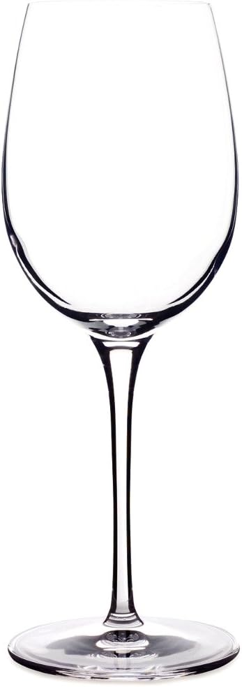 Luigi Bormioli Styles 12.75 oz Soft White Wine Glasses (Set of 2), 2 Count (Pack of 1), Clear...