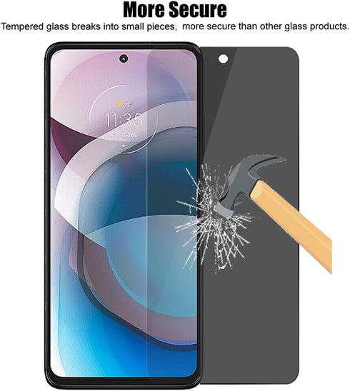 (3+3) For Motorola One 5G Ace/One 5G UW Ace/Moto G 5G (2020) (3 Pack) Anti Spy Private Tempered Glass Privacy Screen Protector and (3 Pack) Camera...