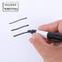 50 Pcs Mini Permanent Markers with Cap Clips Golf Ball Marker Pen Dry Erase Markers with Triangle Hook Golf Keychain Clips for Badge Black Ink Pen...