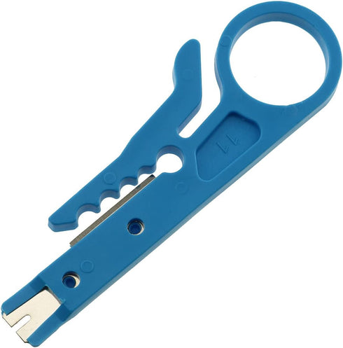 E-outstanding Mini Wire Stripper 3PCS Portable Crimping Tool UTP STP Network Cable Cutter Impact Punch Down Tool for Keystone Jack RJ45 Ethernet M...