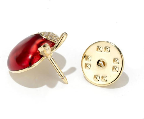Red Apple Crystal Brooch Pins for Women Fashion, Rhinestone Women's Brooches,Birthday Gift 2210019-??...