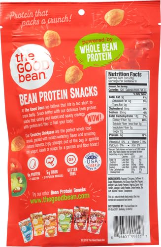 The Good Bean Crunchy Chickpeas Snacks, Sweet Sriracha , 6 Ounce...