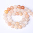 46PCS 8mm Natural Pink Aventurine Gemstone Beads Round Loose Spacer Stone Beads for Jewelry Making DIY Bracelet Necklace Materials 15"...